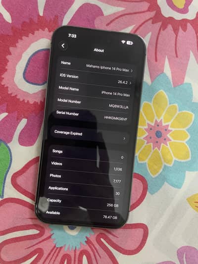 iPhone 14 Pro Max – Deep Purple – 256GB (Non PTA)