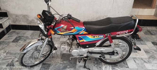 2025 Honda Cd 70 2 keyes lush condition