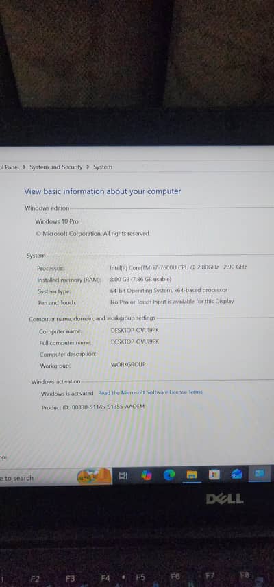 Dell Laptop Latitude 7480
