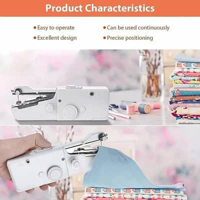 Handheld Sewing Machine 4AA Batteries  Lightweight Compact