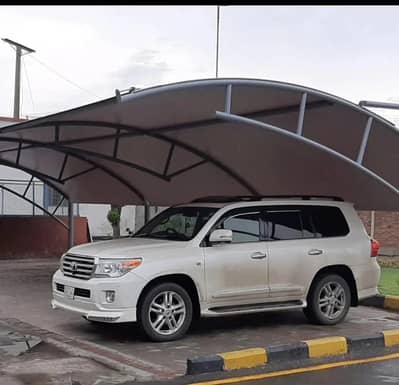Pole car parking shade in Pakistan, Canopy shade, Wall mounted Garage