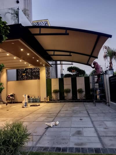 House garage porch shade / Dome shade / Tensile structure / Pvc shade