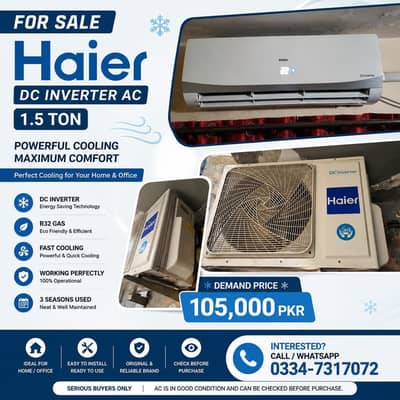 1.5 ton Haier Dc Inverter AC For Sale