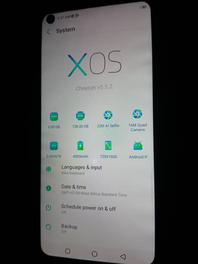 Infinix S5 6gb 128gb dual sim Official PTA approved