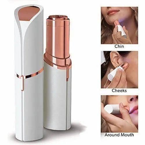 Flawless Hair Remover, it removes unwanted hair smoothly without pain. Its elegant and portable design makes it perfect for everyday use, ensuring your skin stays soft, radiant, and perfectly