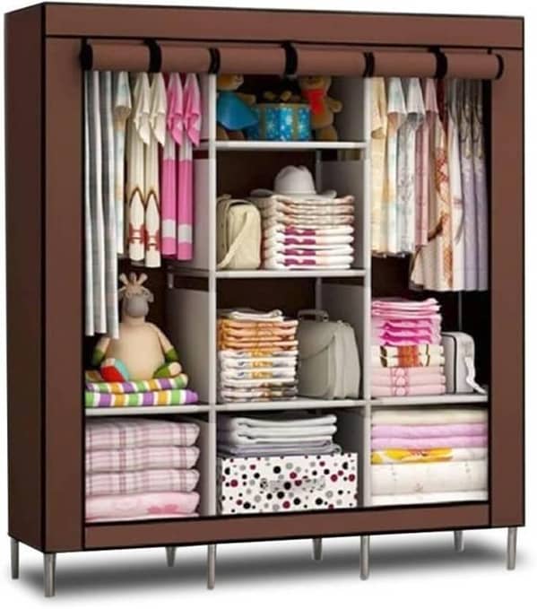 Wardrobe Cupboard Almari King Size 5.5 Feet With 3 Hanging Option