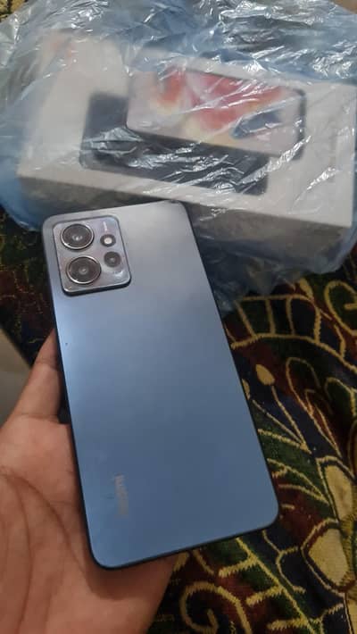 redmi note 12 with box just panel change hai 8/128