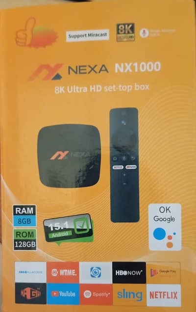 nexa nx1000 8k ultra HD set top box