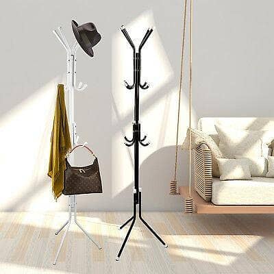 Generic 12 Coat Hanger Stainless Steel For Multipurpose Use (Coat / Cap / Umbrella / Keys)