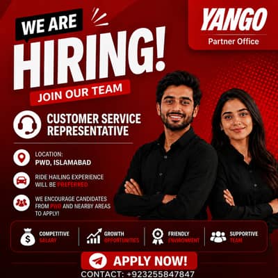Customer Service Representative Male & Female