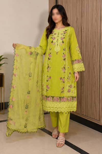 Luxury Embroidered 3 Piece Suit