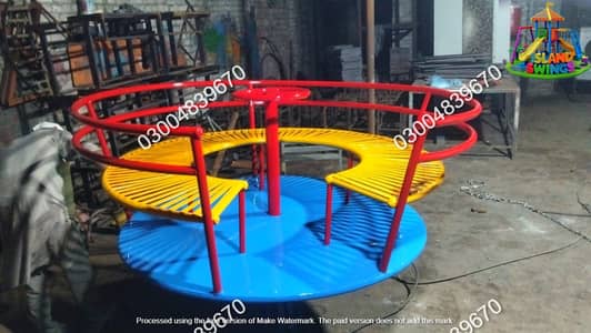 Swings|Slide|Seesaw|Marygoround|Bench|Gazibo|Tree House|Park Setup