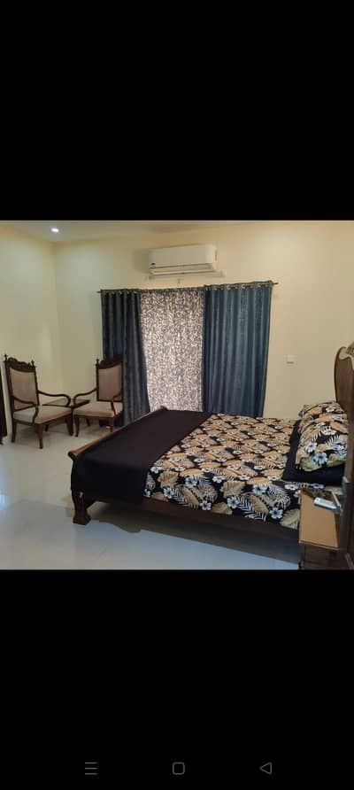 3-bed Furnished Portion 15000 per day