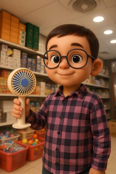 Portable Mini Rechargeable Fan – Single Speed Air Cooler for Summer Us