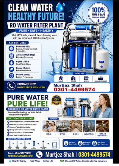 Premium RO Water Filter Plant – Pure & Healthy Drinking Water