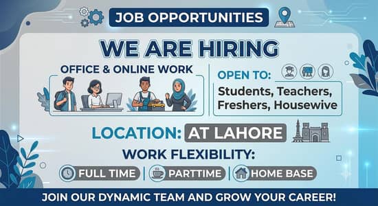 We ARE Hiring male and female for work