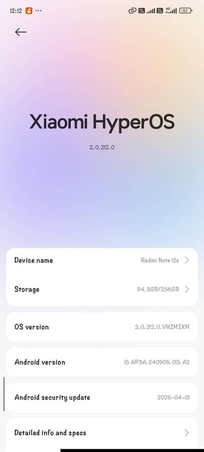 Redmi note 12S