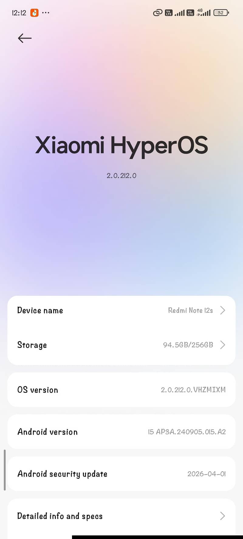 Redmi note 12S 0