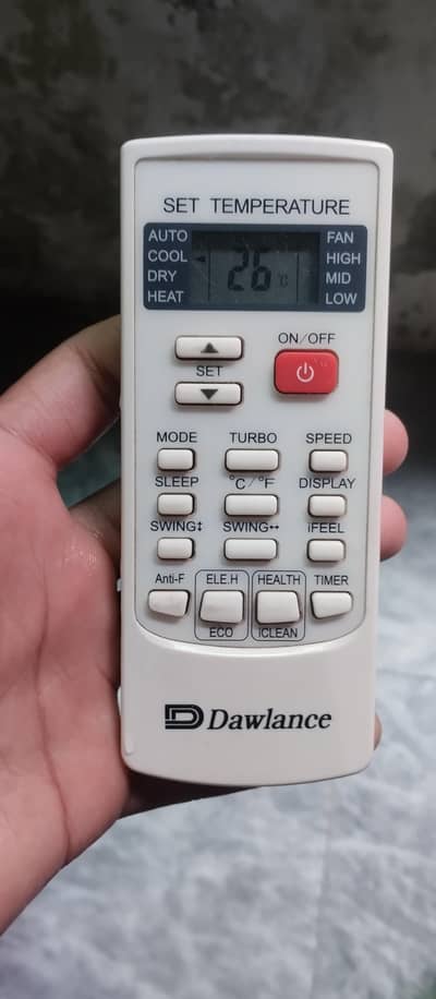 Dawlance AC remote brand new condition