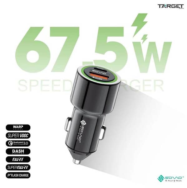 SOVO SCR-460 Fast Charging Data Cable | Durable USB Charging Cable for Android & iPhone | High Speed Sync & Charge