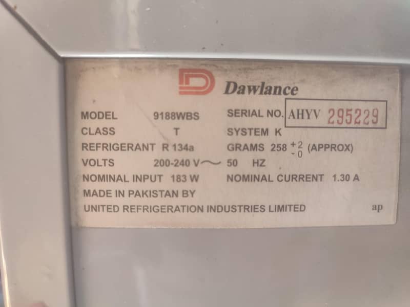 dawlance fridge 8