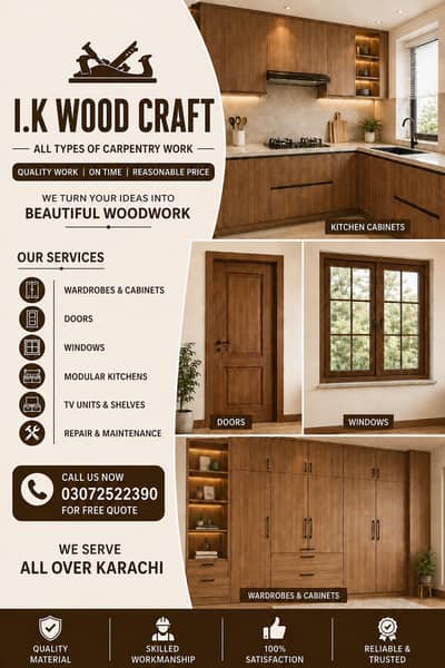 I. K Wood Craft – Carpenter Service