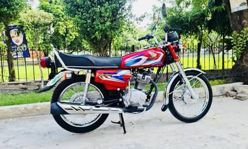 Honda CG 125 | Model 2022 | Red Color | Bike Honda 125 | 8000 Km Use