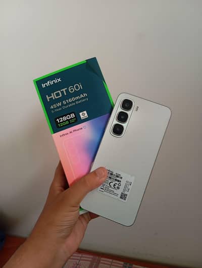Infinix hot 60i , 6+6 / 128, excellent condition, 4 months Warrenty,
