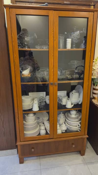 Slightly used solid wood Kitchen Wardrobe