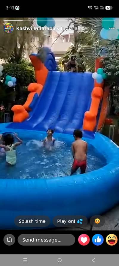 water pool slide rentals