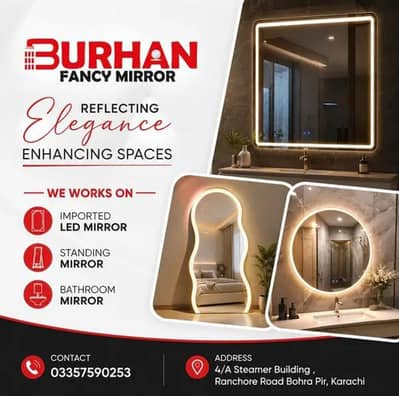 Fancy LED & Standing Mirrors | Bathroom Round Mirrors | Fancy Mirror