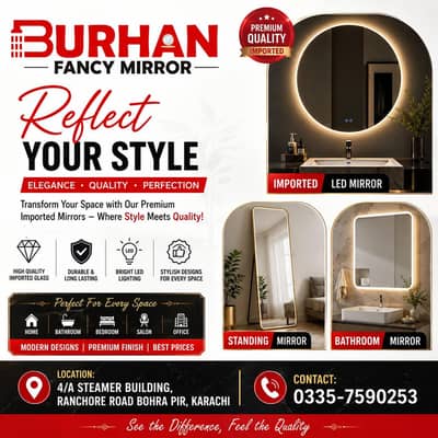 Fancy LED & Standing Mirrors | Bathroom Round Mirrors | Fancy Mirror