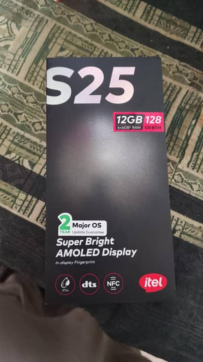 itel s25 complete box