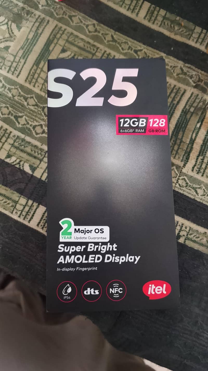 itel s25 complete box 0