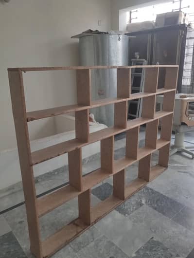 wooden shop racks