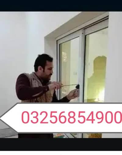 Aluminium Glass Windows Sliding Doors cabins & Repairing Works