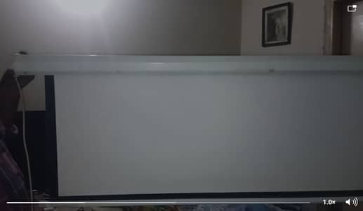 Motorized 10x8 Feet Projector Screen slightly used
