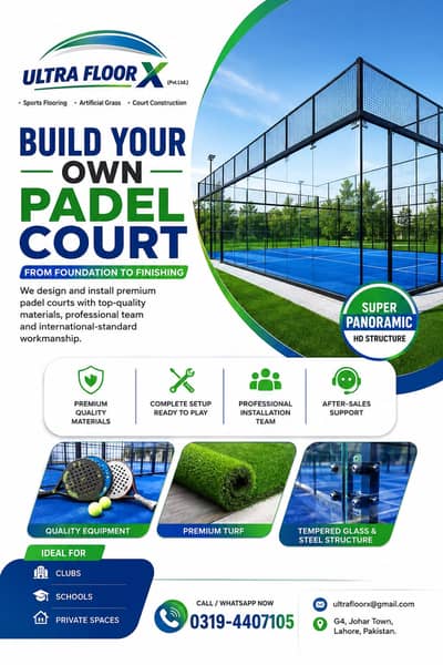 Padel Court manufacturer /Padel Tenis Court in Lahore/ manufacturer