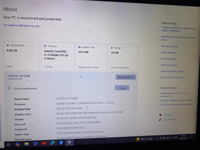 Dell Lattitude E6530 4