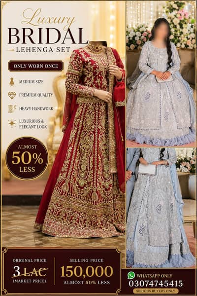  Luxury Bridal Lehenga Sets Available 