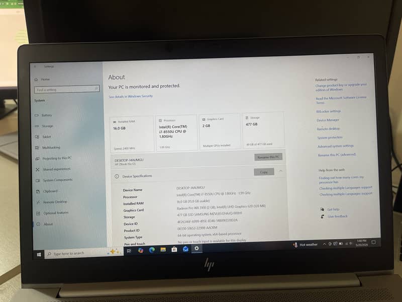 HP Mobile Work Station 1