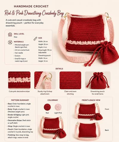 HANDMADE CROCHET BAG FOR SALE 