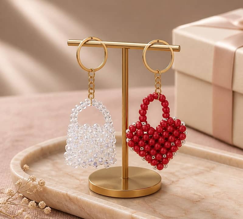 Hand made beaded keychains 1