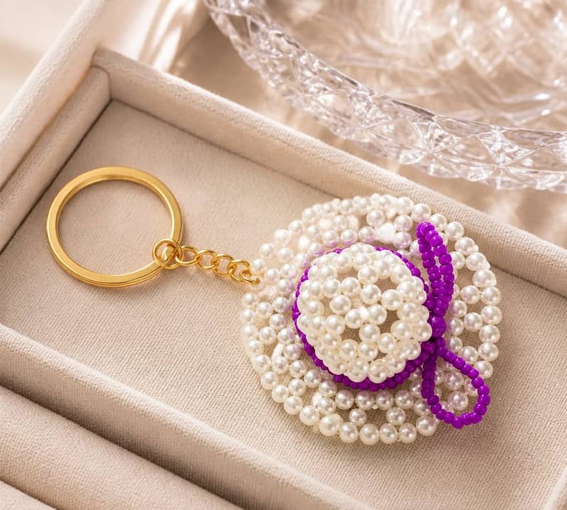 Hand made beaded keychains 3