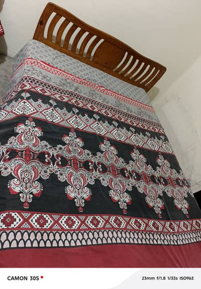 Wooden bed