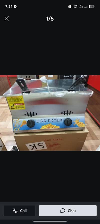 12L Deep fryer Built in ignition