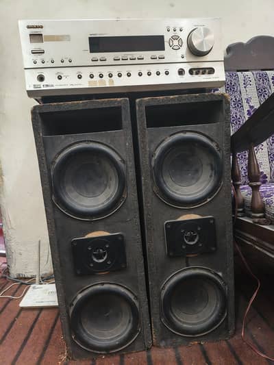 ONKYO TX-SR701 Original Japanese AV Receiver + 2 Powerful Speakers