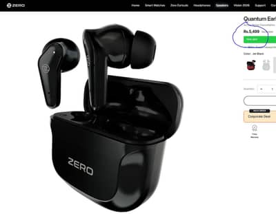 Zero Lifestyle Quantum Earbuds in 4 month use 10/9 condition