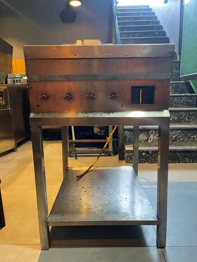 Commercial Stainless Steel Gas BBQ Grill / Burger & Steak Griddle