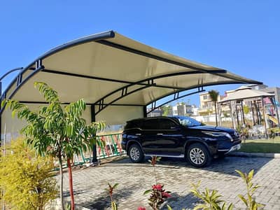 Car parking shades, Green Net Tarpal, Fiber Shades, Blind Roller